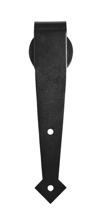 Hardware ID - 0105.01201SC for Series 105 Decorative Arrowhead Flat Track Hanger, Powder Coated Series 105 Decorative Arrowhead Flat Track Hanger, Powder Coated