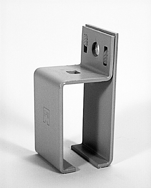 Hardware ID - 0376.00089ZC for Series 376 Bracket, Sidewall Center – Zinc Plated Series 376 Bracket, Sidewall Center – Zinc Plated