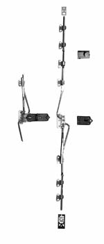 Hardware ID - 1028.00310.012 for Heavy Duty Cremone Bolt Kit for Doors 11′-0″ to 12′-6″ High – Zinc Plated Heavy Duty Cremone Bolt Kit for Doors 11′-0″ to 12′-6″ High – Zinc Plated