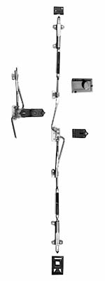 Hardware ID - 1028.00320.009 for Extra Heavy Duty Cremone Bolt Kit for doors 8′-0″ to 9′-0″ High – Zinc Plated Extra Heavy Duty Cremone Bolt Kit for doors 8′-0″ to 9′-0″ High – Zinc Plated