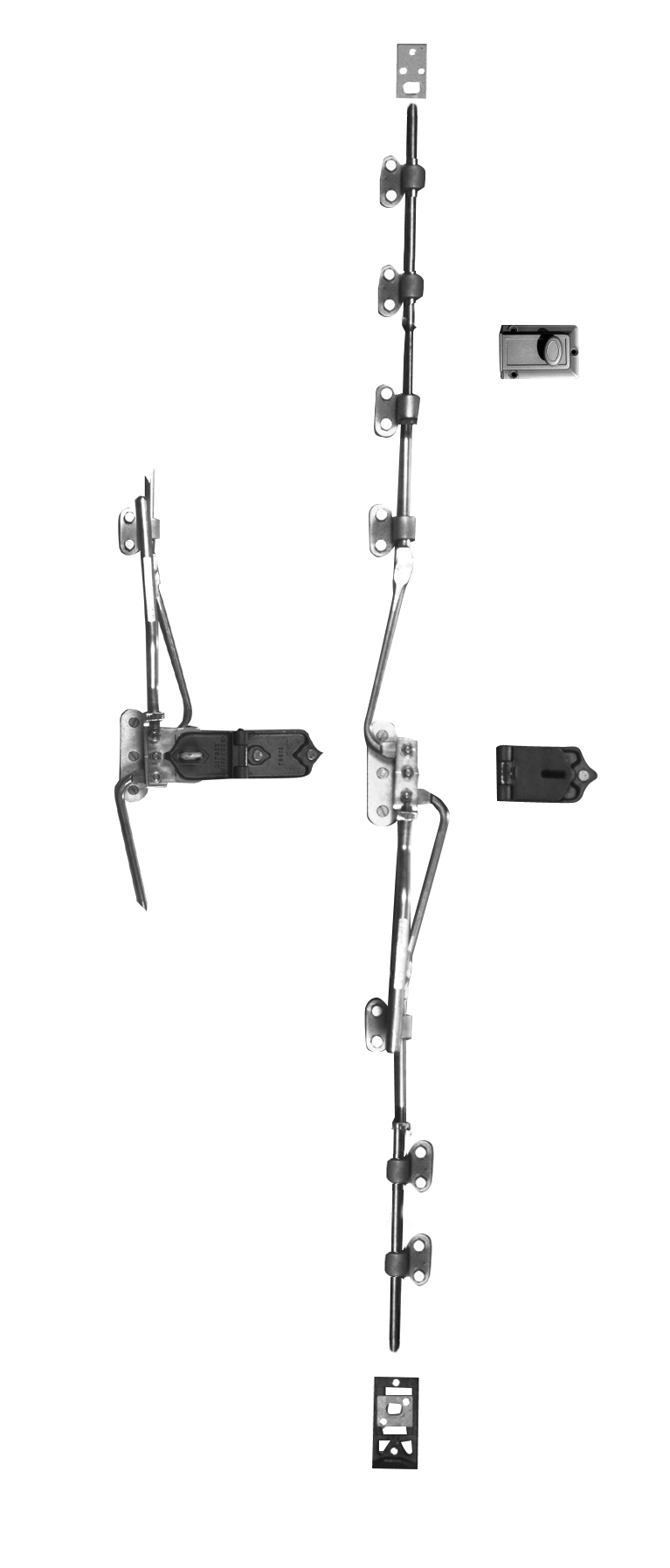 Hardware ID - 1028.00330 for Cremone Bolt Auxiliary Handle Package Cremone Bolt Auxiliary Handle Package